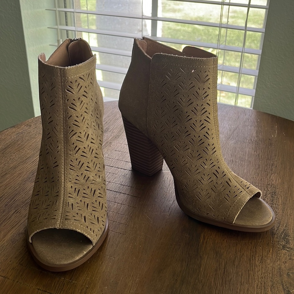 Peep Toe Booties